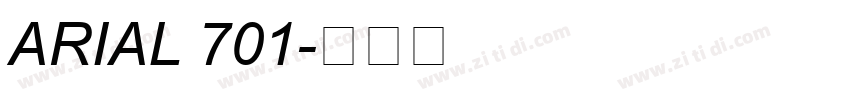 ARIAL 701字体转换